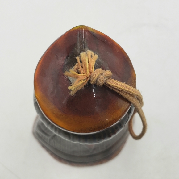 Vtg Pacific Stoneware Jean Ellsworth Queen Of Hearts Clay Bell Wind Chime Brown - Picture 5 of 12